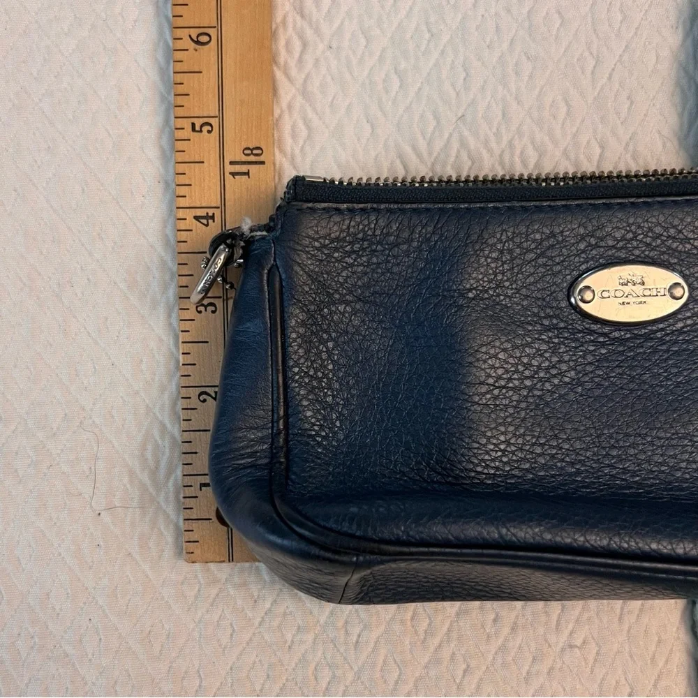 COACH Pebbled Leather Wristlet